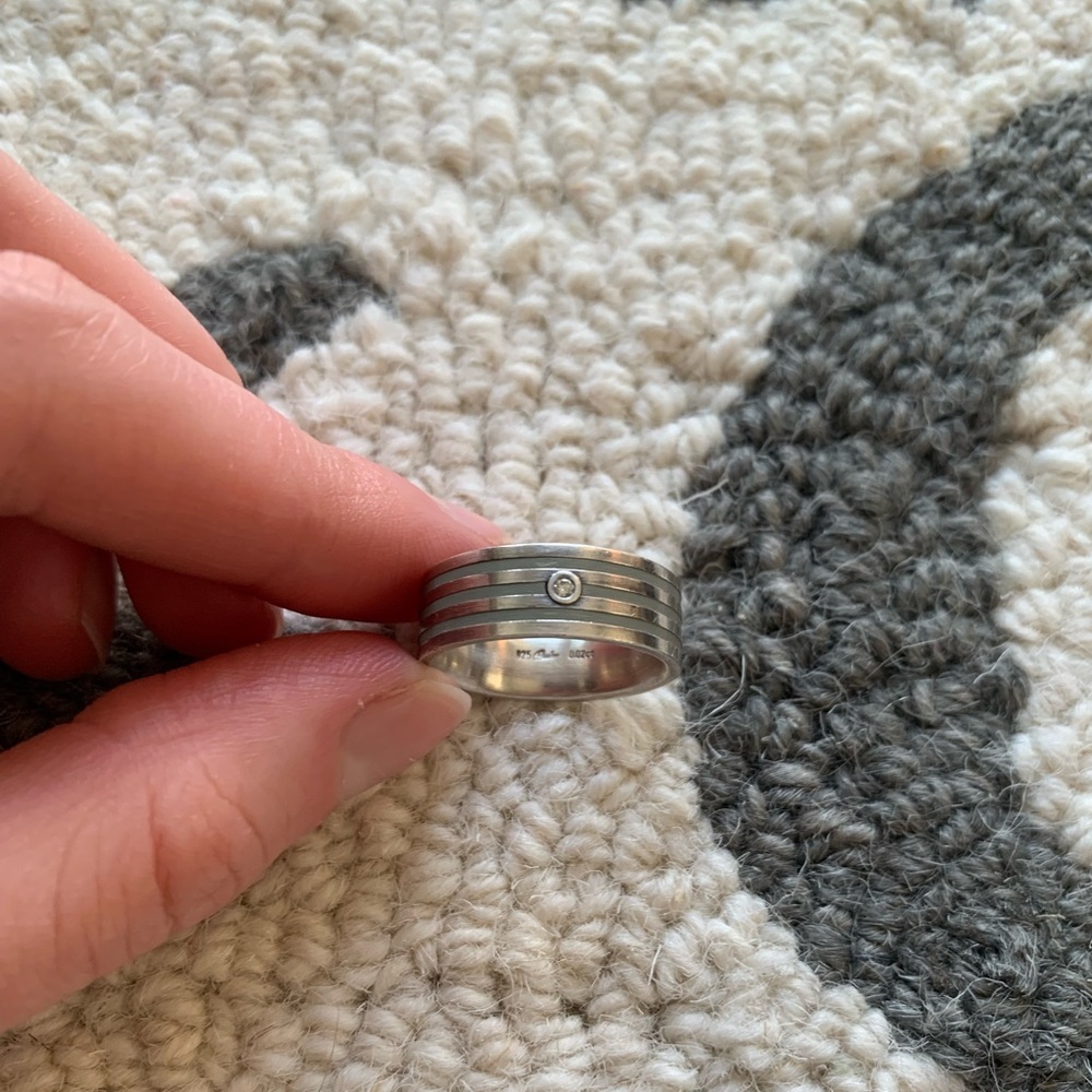 Sterling Silver & Diamond Ring